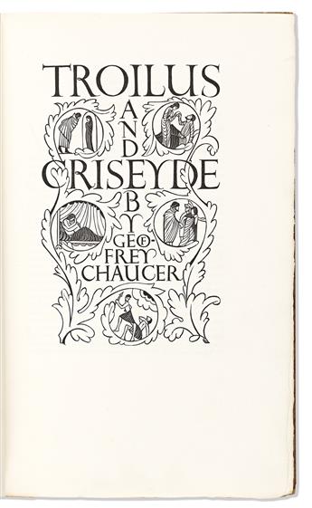 (GOLDEN COCKEREL PRESS.) Chaucer, Geoffrey. Troilus and Criseyde.